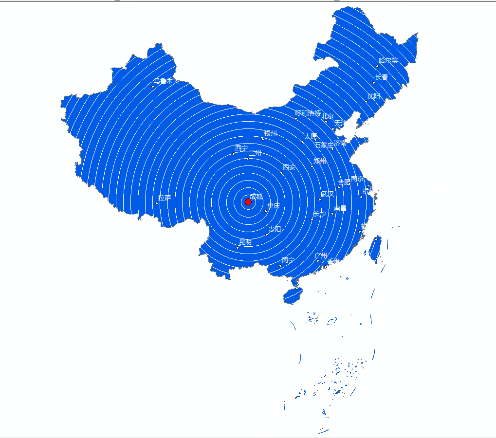 多环缓冲地图使用arcgis怎么做