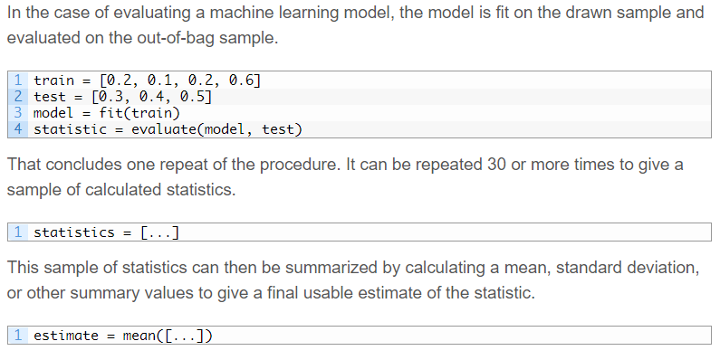 Bootstrapping method