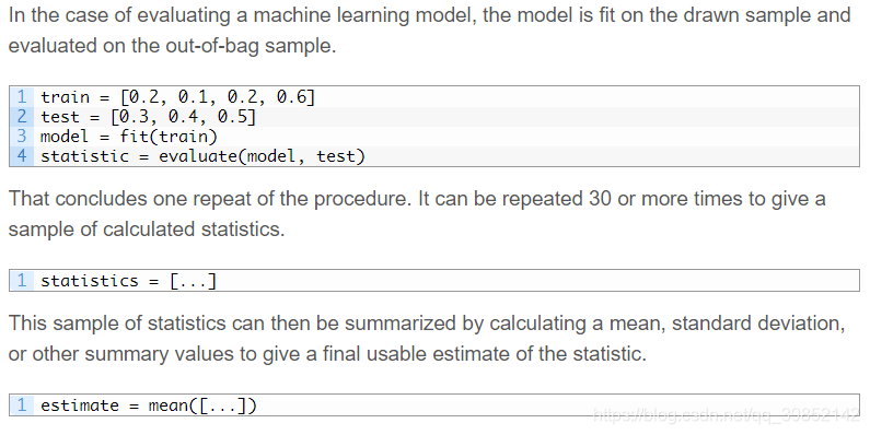 Bootstrapping method
