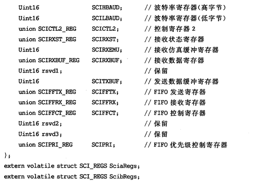 小白能读懂的 《手把手教你学DSP(TMS320X281X)》第六章 使用c语言操作dsp寄存器（以SCI为例进行说明））