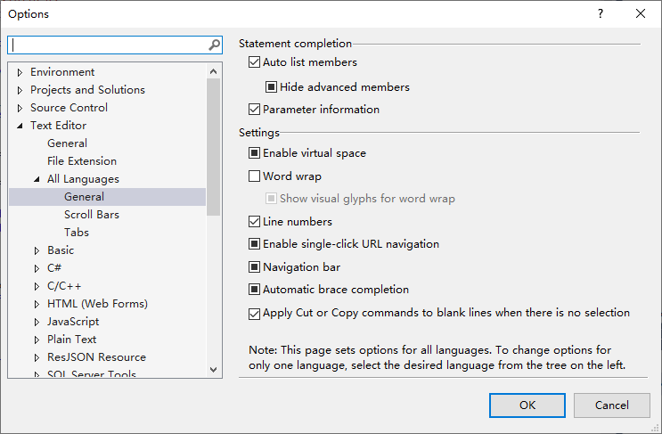 Visual Studio - Display line numbers in the editor (在编辑器中显示行号)_visual ...