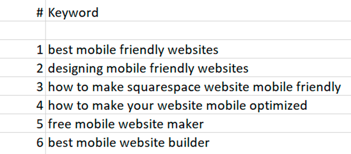 意向长尾的例子