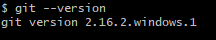git version information