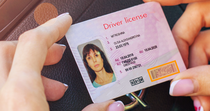 drivers license barcode data codes