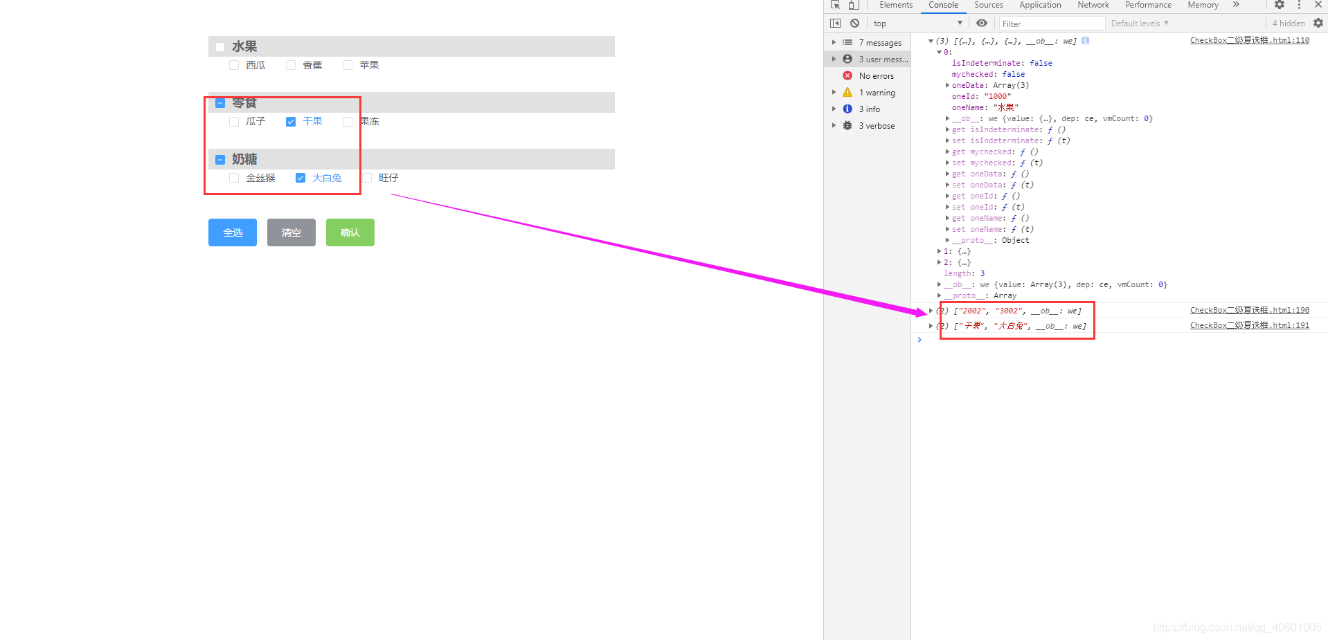 Vue+Element-ui实例_el-checkbox二级复选框_el checkbox 多级-CSDN博客