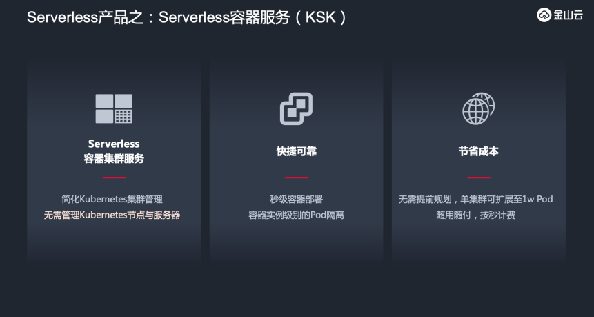 金山云发布全新Serverless产品  云原生基础设施再升级