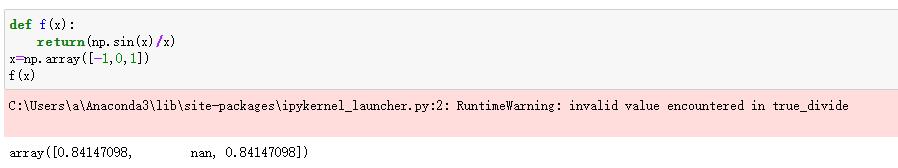 以数组作为参数而数组中有哦，且数组作为分母时会报错