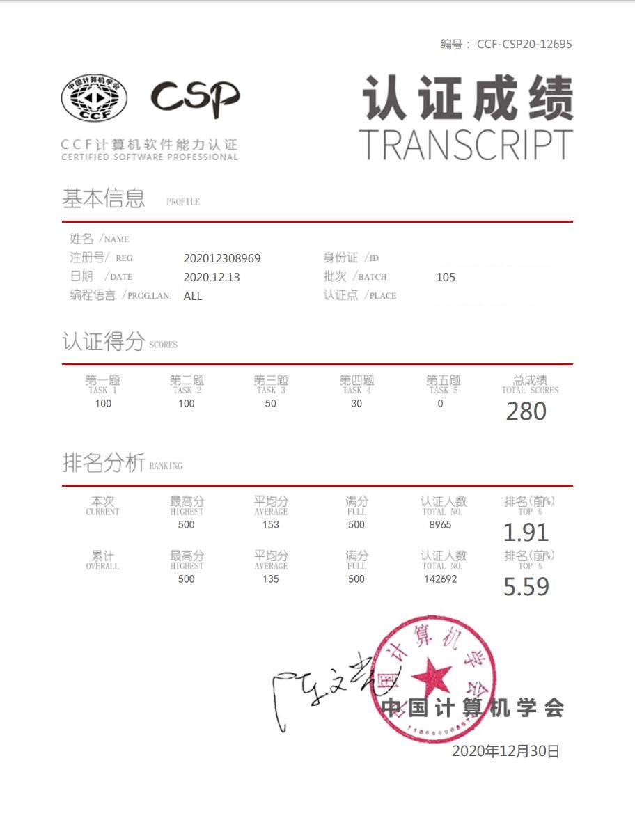 记 CSP 认证