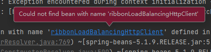 Error creating bean with name ‘ribbonLoadBalancingHttpClient‘