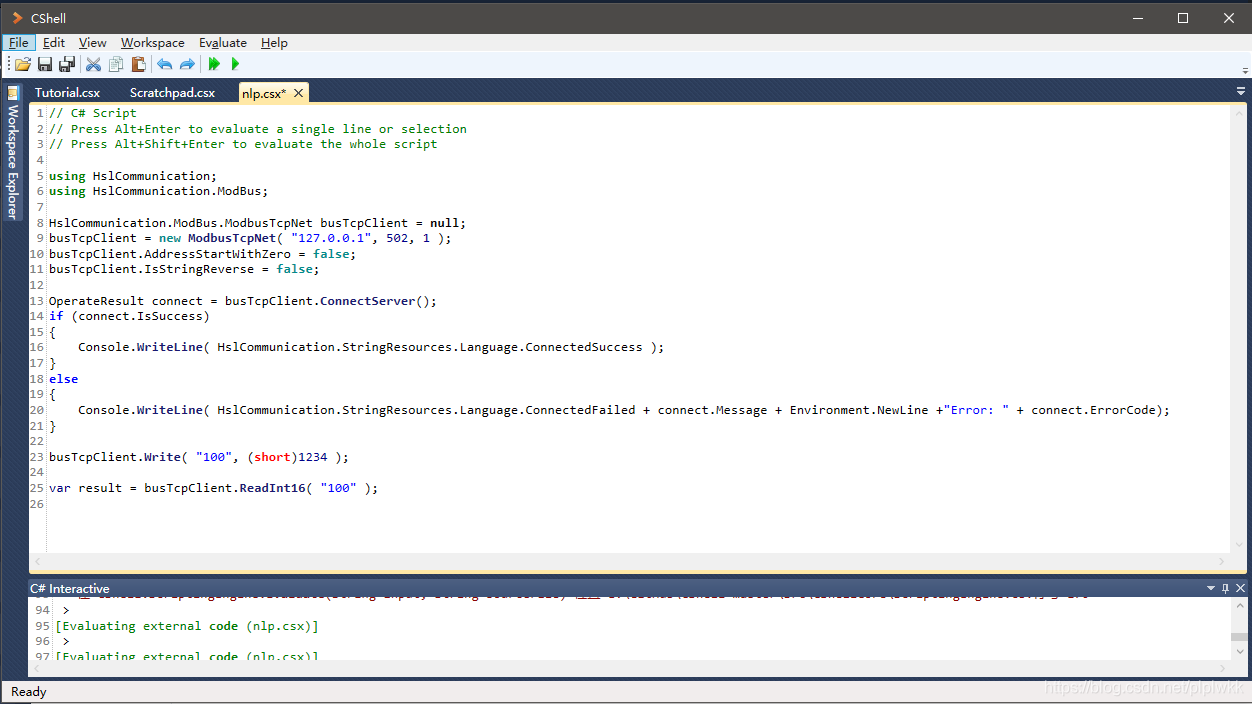 CShell (REPL) :轻量级、可扩展(dll)、 支持C#语法 的接口算法验证工具_c#shell-CSDN博客