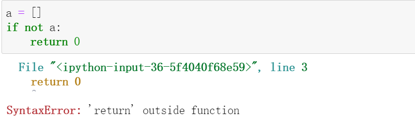 Syntaxerror: 'Return' Outside Function 解析__Jack_Li__的博客-Csdn博客