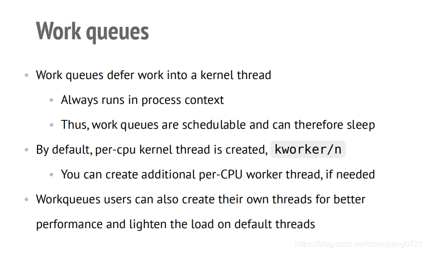 Linux Kernel Work Queue Linux Kernel workqueue 工作队列_linux create_workqueue-CSDN博客