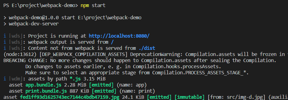 Npm Start 报错：Error: Cannot Find Module ‘webpack-cli/bin/config-yargs ...