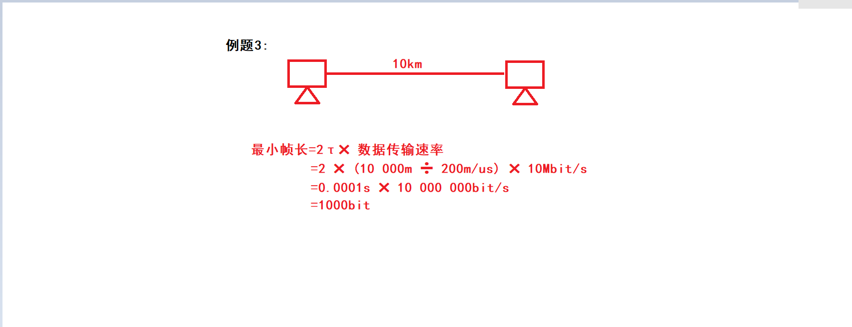 计算机网络——CSMA/CD最小帧长相关题目