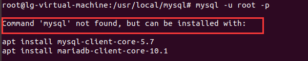 Command Mysql Not Found