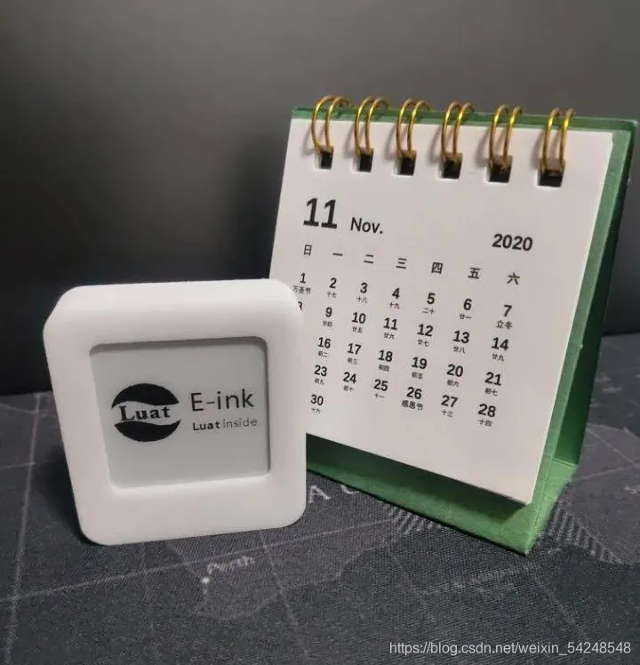 LuatOS ink screen eink library application example