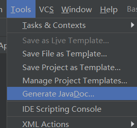 Generate JavaDoc
