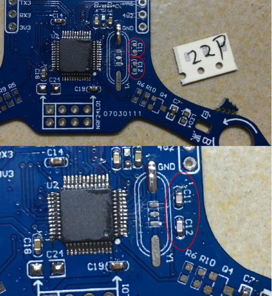 自己焊接制作的蓝鸟STM32四轴飞行器