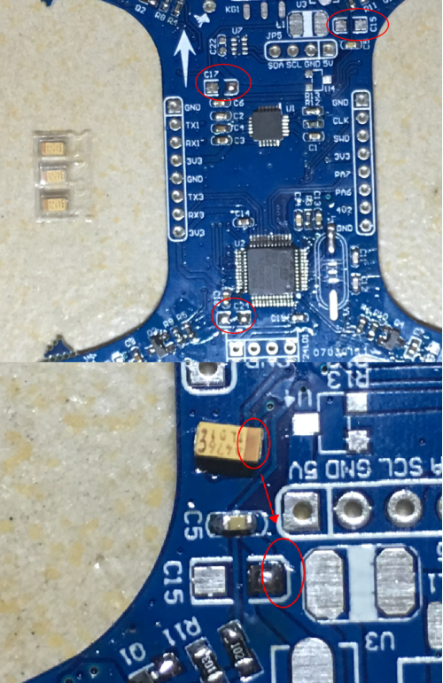 自己焊接制作的蓝鸟STM32四轴飞行器