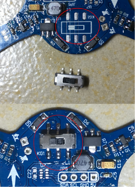 自己焊接制作的蓝鸟STM32四轴飞行器