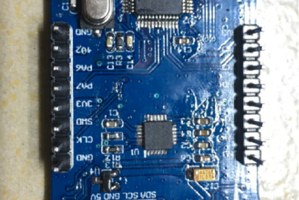 自己焊接制作的蓝鸟STM32四轴飞行器