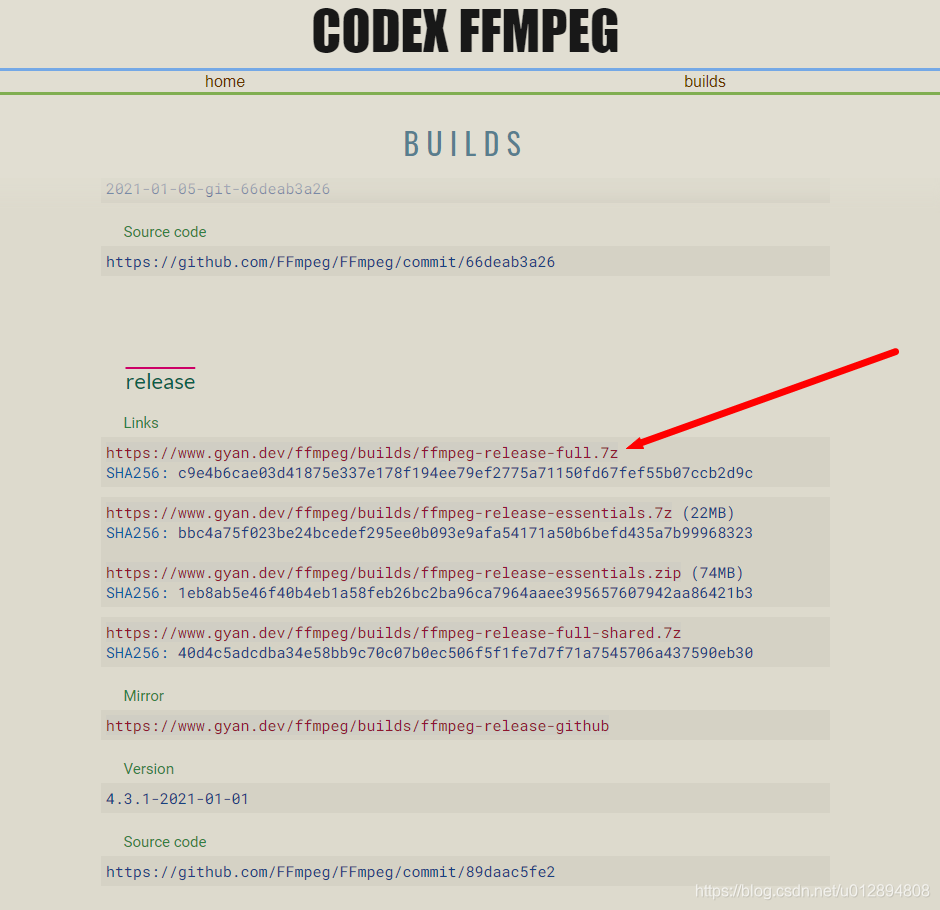 Windows安装配置ffmpeg过程_windows builds from gyan.dev-CSDN博客