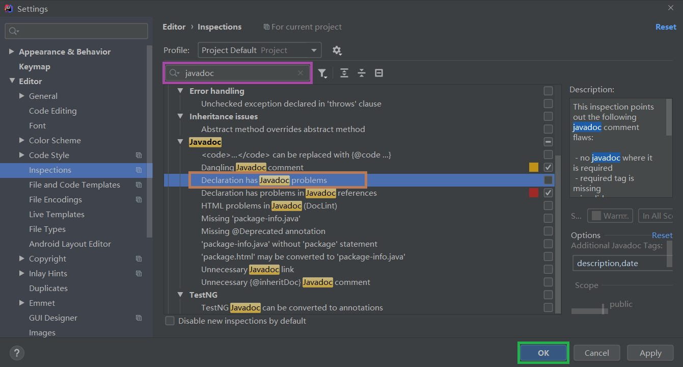 【IntelliJ IDEA】〖优化〗IDEA方法注释模板，优化param和return的返回值，解决‘param xxx‘ tag description is missing参数报错