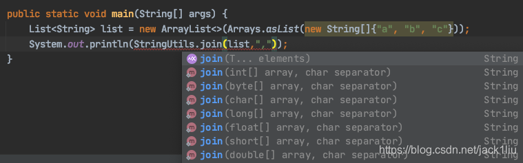 String.join()和StringUtils.join()优雅解决数组或者集合拼接