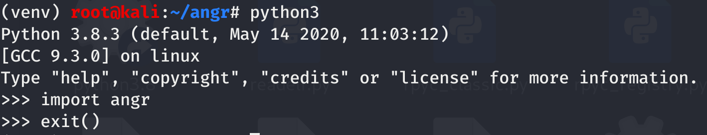 Installation steps of ANGR in KALI - Programmer Sought