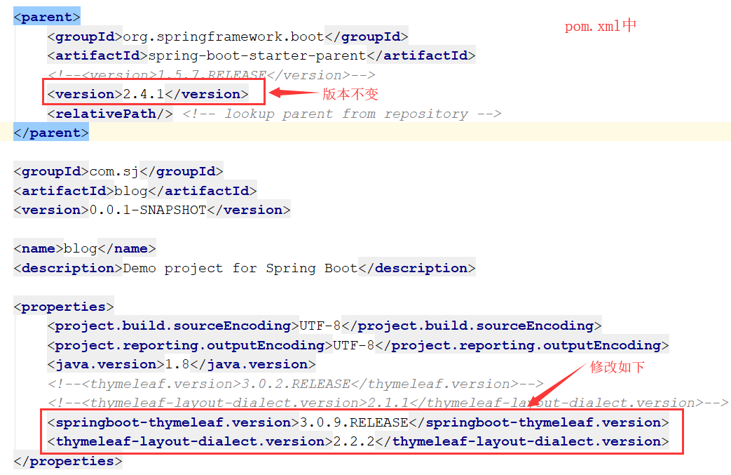 问题Spring Boot中配置thymeleaf出错 Spring Boot_the pom for org.thymeleaf