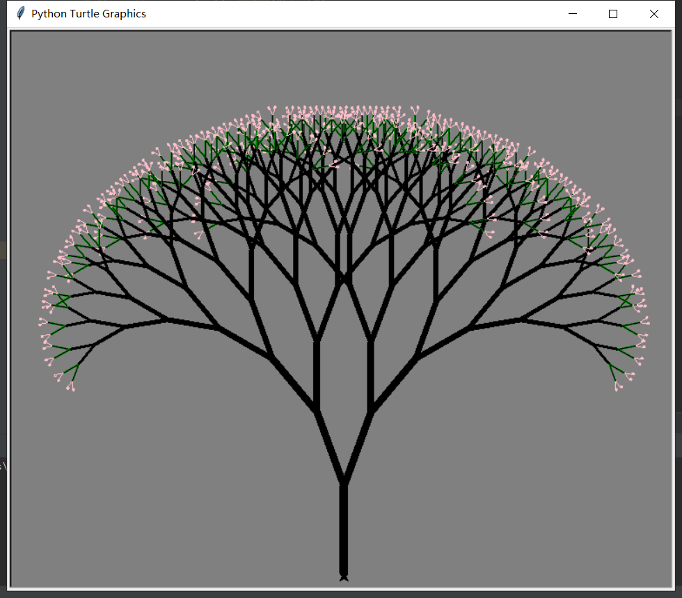 python简单的分形树