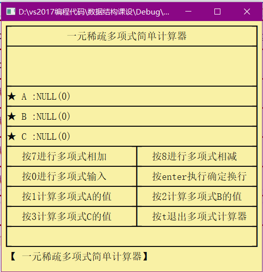 一元稀疏多项式计算器 数据结构课设作业 带界面 无bug 可以直接运行 林深不见鹿的博客 Csdn博客 一元稀疏多项式计算器流程图