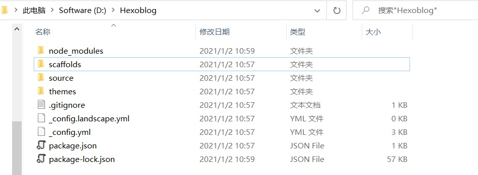 项目目录文件生成