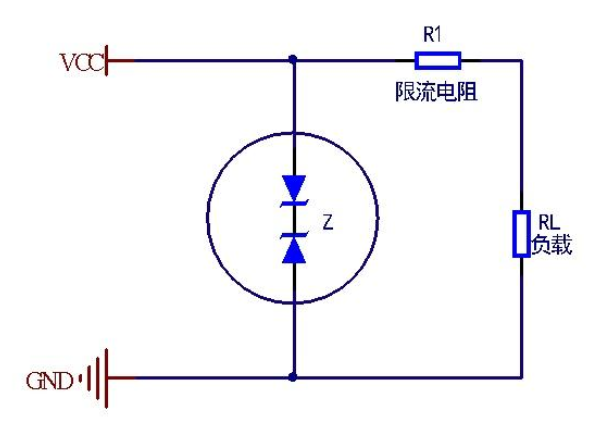 稳压二极管怎么画图片