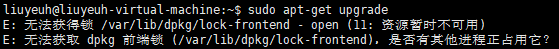 提示无法获得锁 /var/lib/dpkg/lock-frontend，并且无法获取dpkg前端锁(/var/lib/dpkg/lock-frontend)