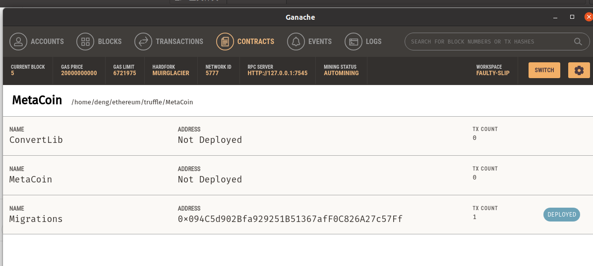 使用ganache添加TRUFFLE PROJECTS出现Could not find ‘node‘. Node.js