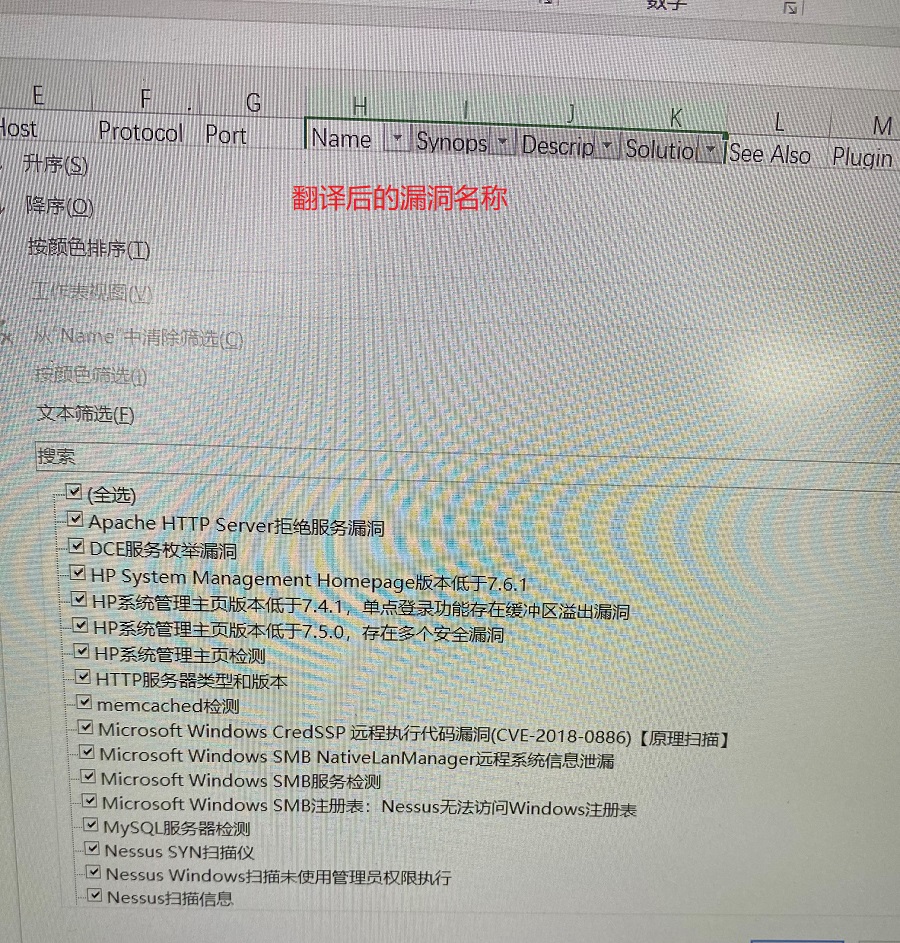 nessus漏洞扫描报告翻译问题解决办法