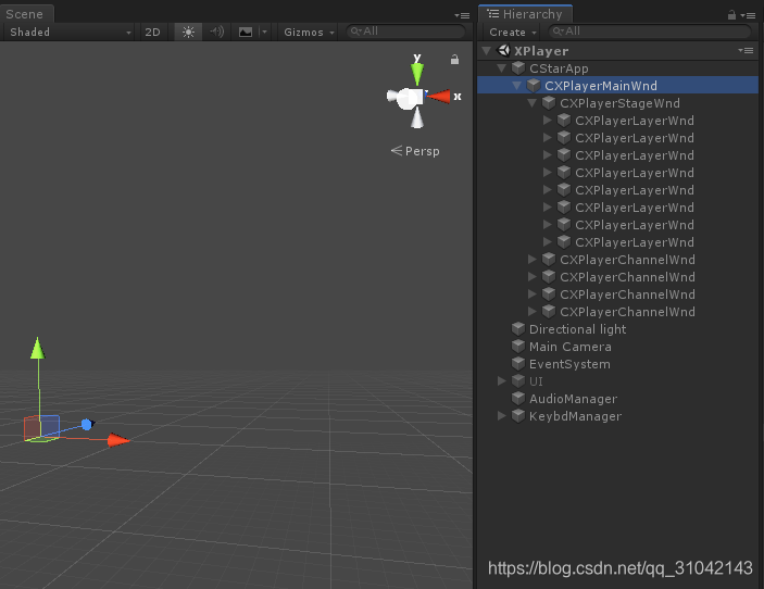 Unity3Dレンダリングコードによって実装されたWindowsプログラミングスタイル