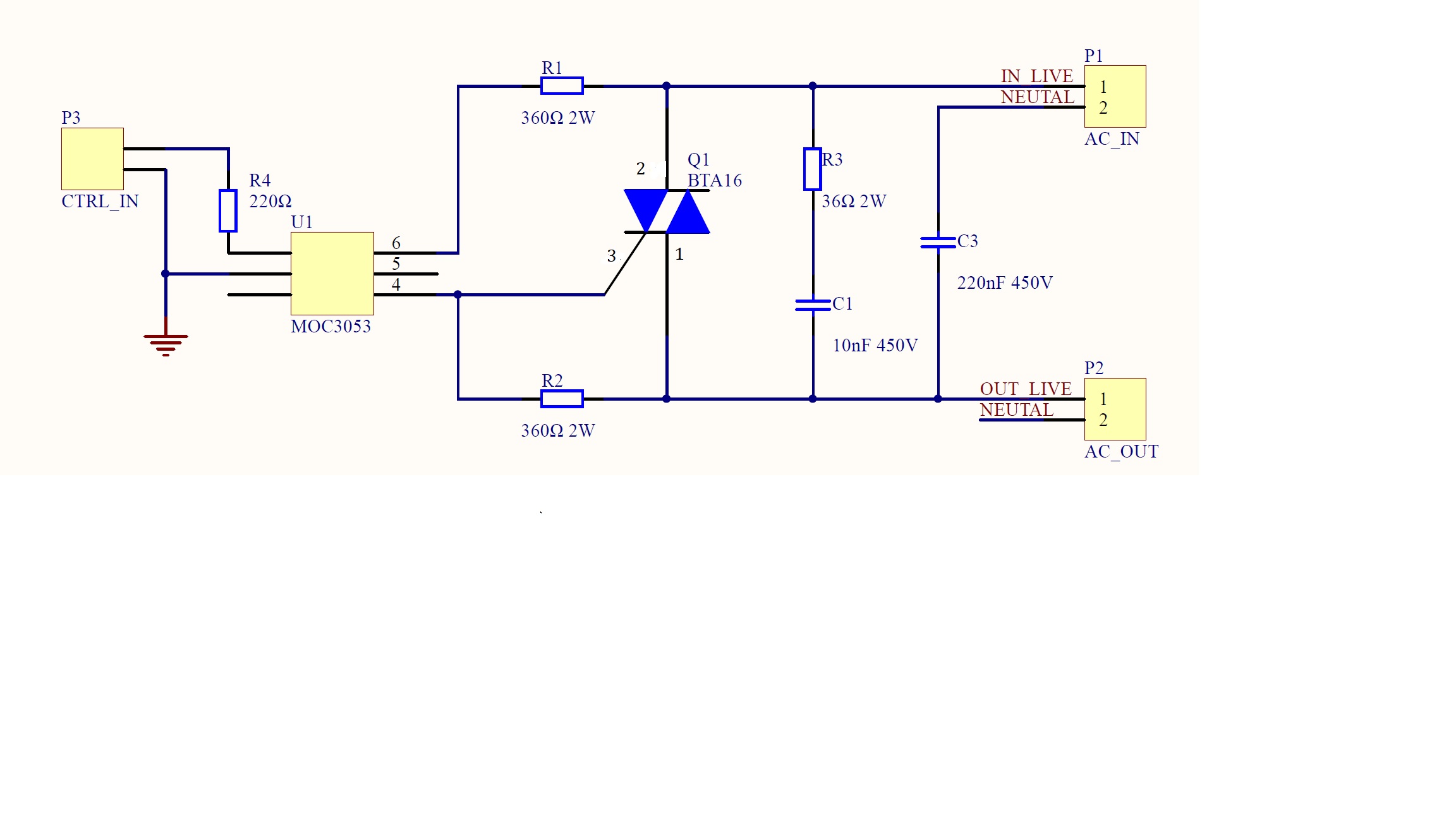 bta16可控硅固态继电器电路开发的有关问题