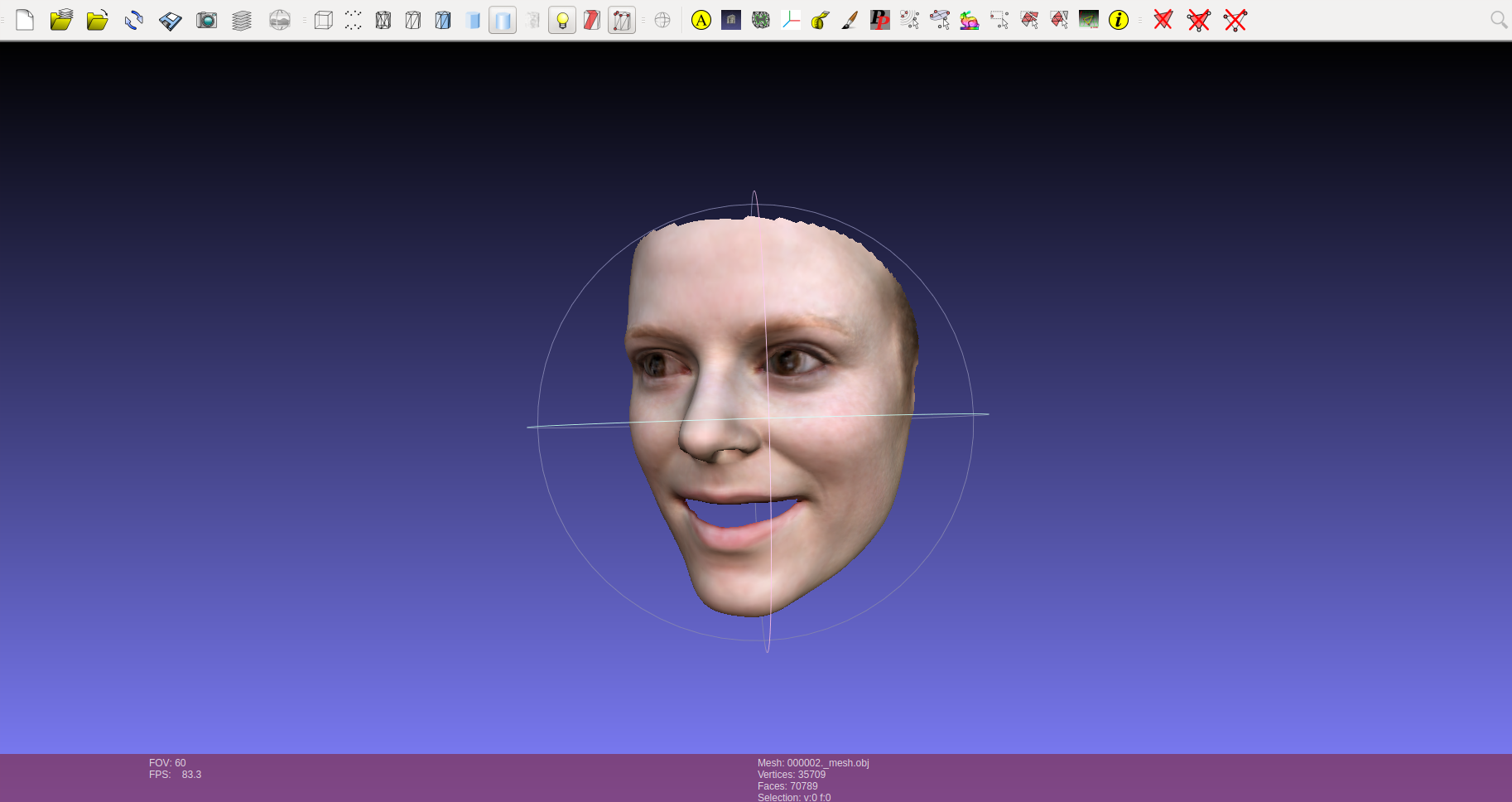 reconsstruction3dface实现从2d图像重建3d人脸