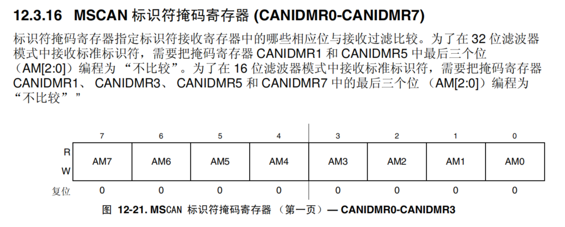 飞思卡尔MC9S12X：CAN初始化配置