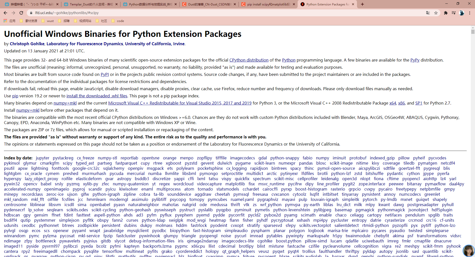 Pip install scipy matplotlib pip install pip install