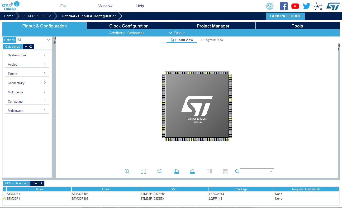 STM32CubeMX入门使用一