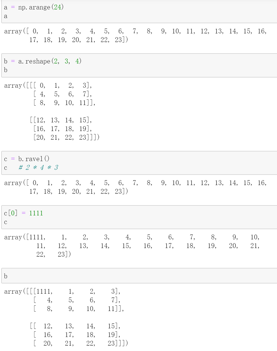 NumPy学习4之数组重塑_ndarray reshape-CSDN博客