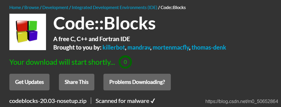 CodeBlocks下载及安装教程(小白图解)_code::blocks下载安装-CSDN博客