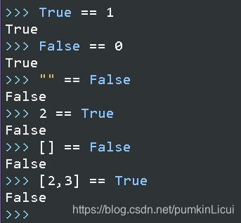 Python布尔值为False或True的情况,以及False和True的判断条件。 – 源码巴士