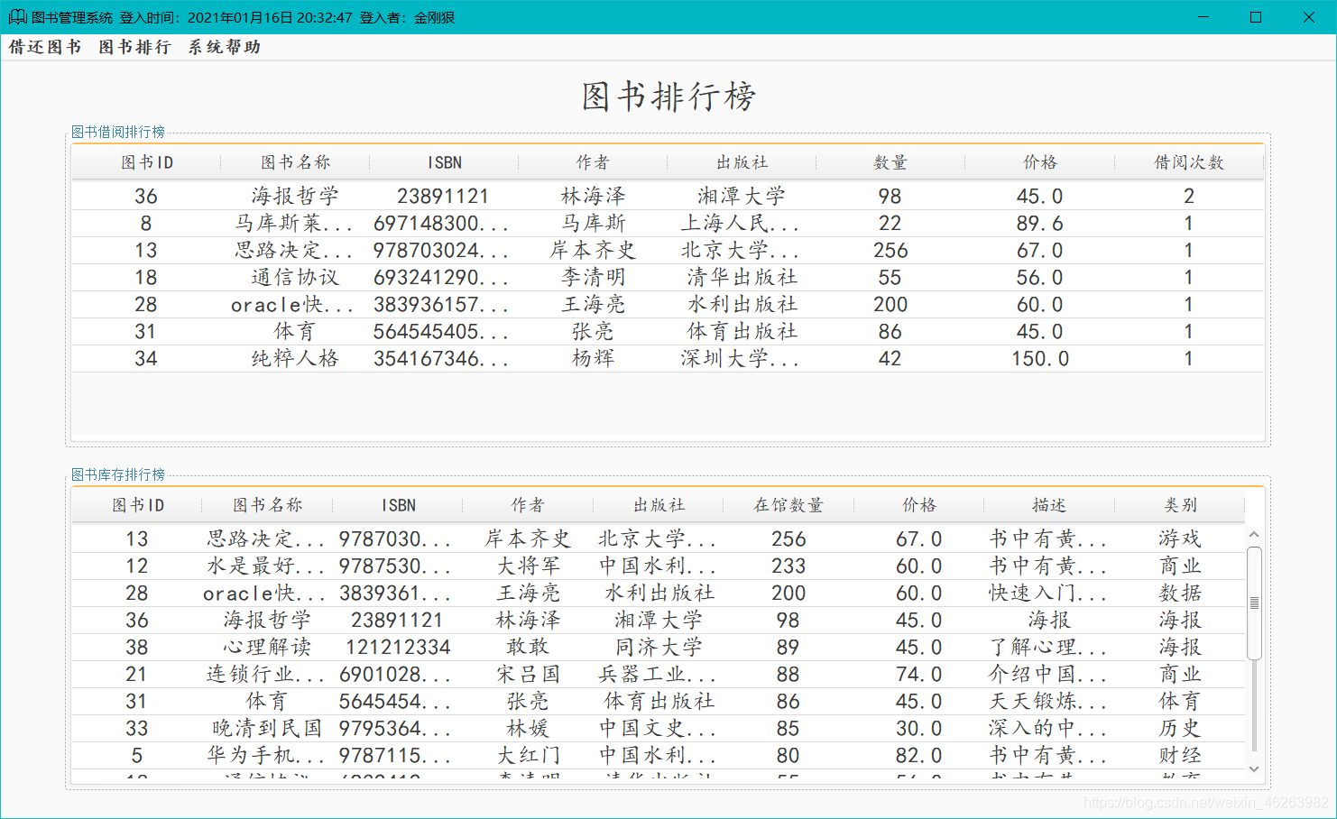 图书排行榜