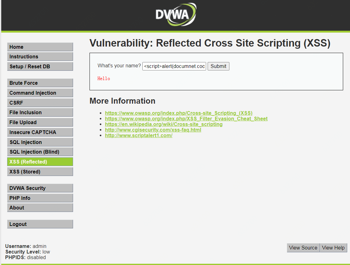 安全测试-DVWA 靶场搭建及XSS漏洞原理、挖掘、防御_dvwa的xss注入原理-CSDN博客