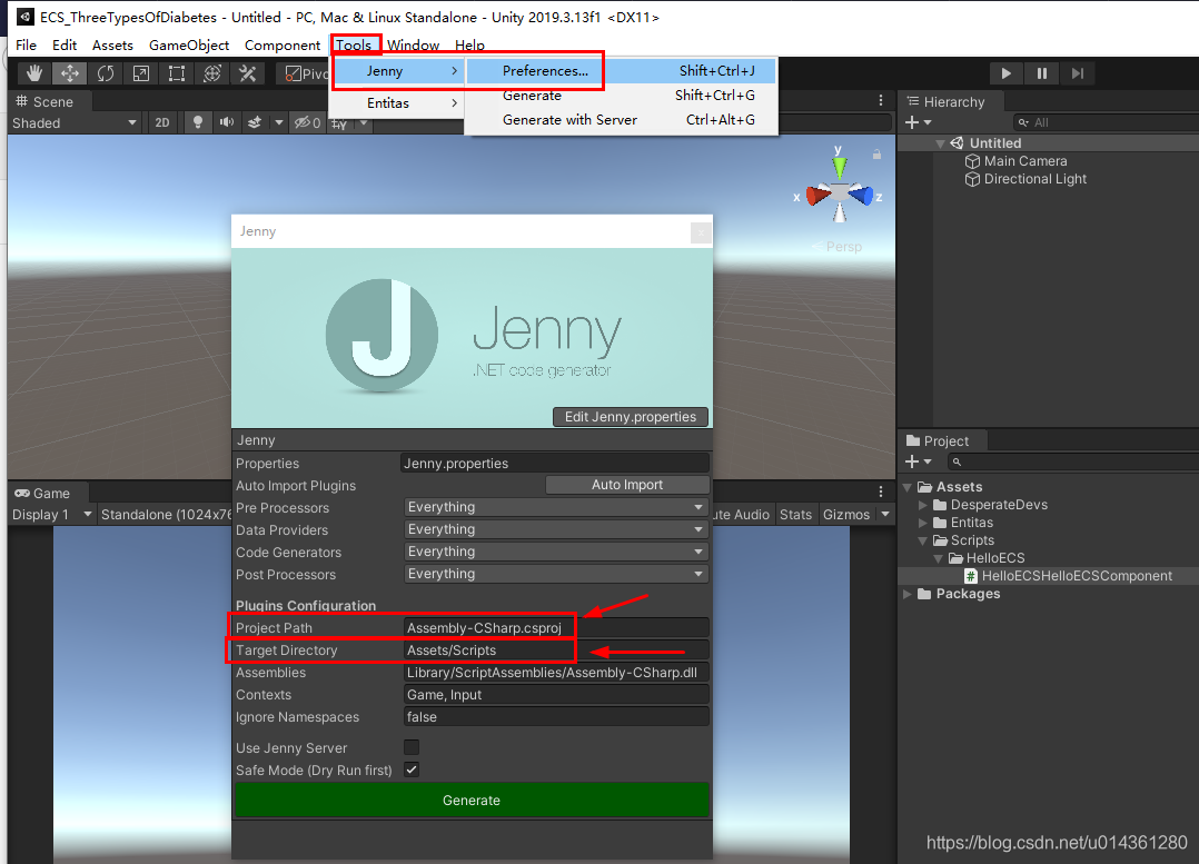 Unity ECS 之 Entitas 的简单介绍,插件下载、导入,和简单使用(一篇文入门搞懂ECS是什么)_unity entities ...