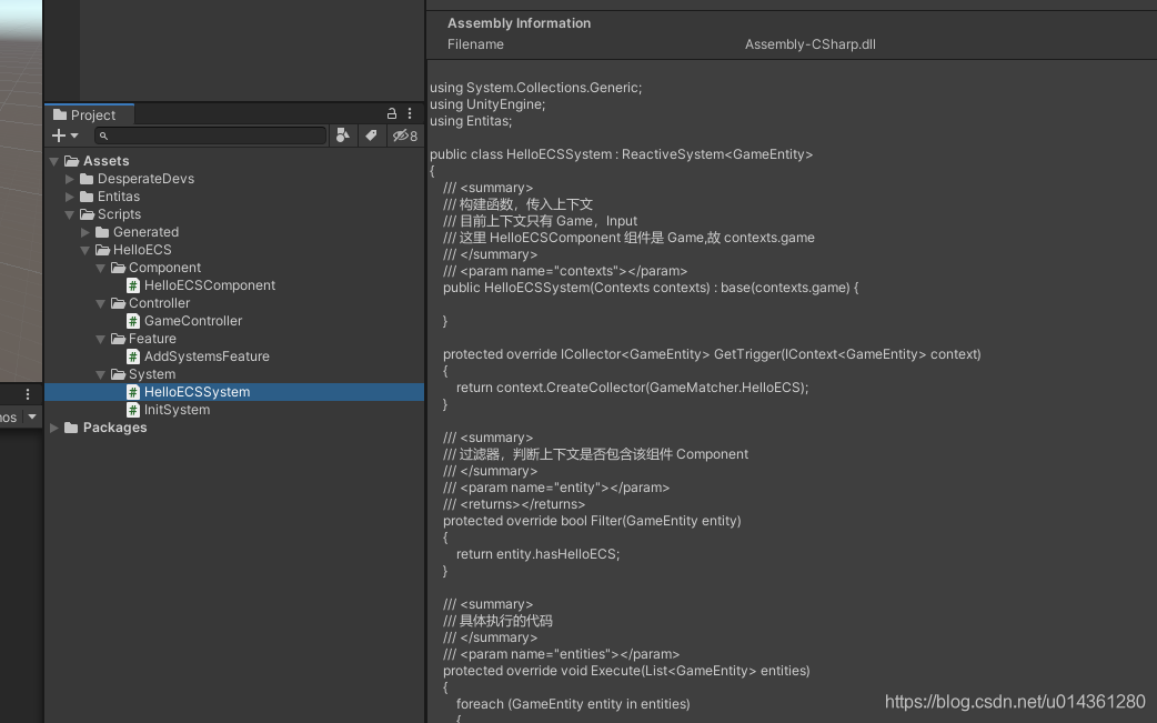 Unity ECS 之 Entitas 的简单介绍,插件下载、导入,和简单使用(一篇文入门搞懂ECS是什么)_unity entities ...